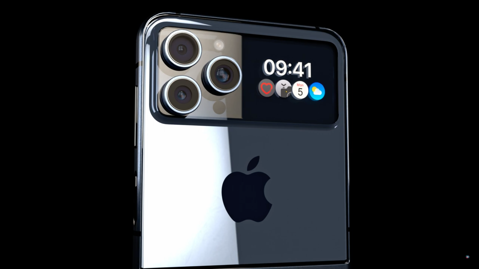 foldable smartphone upright