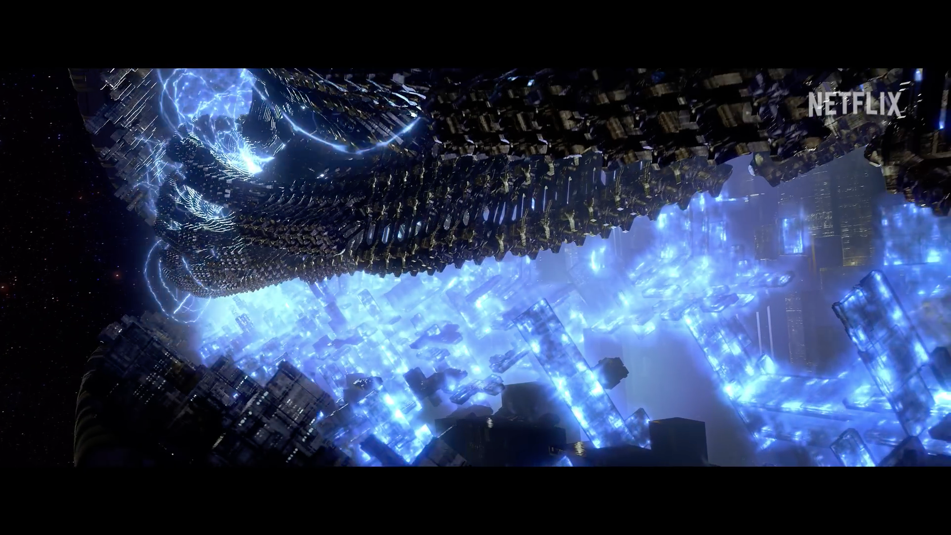 futuristic space scene