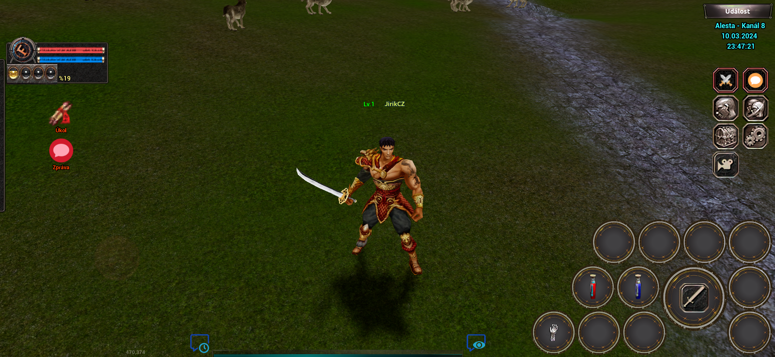 gameplay character sword ready