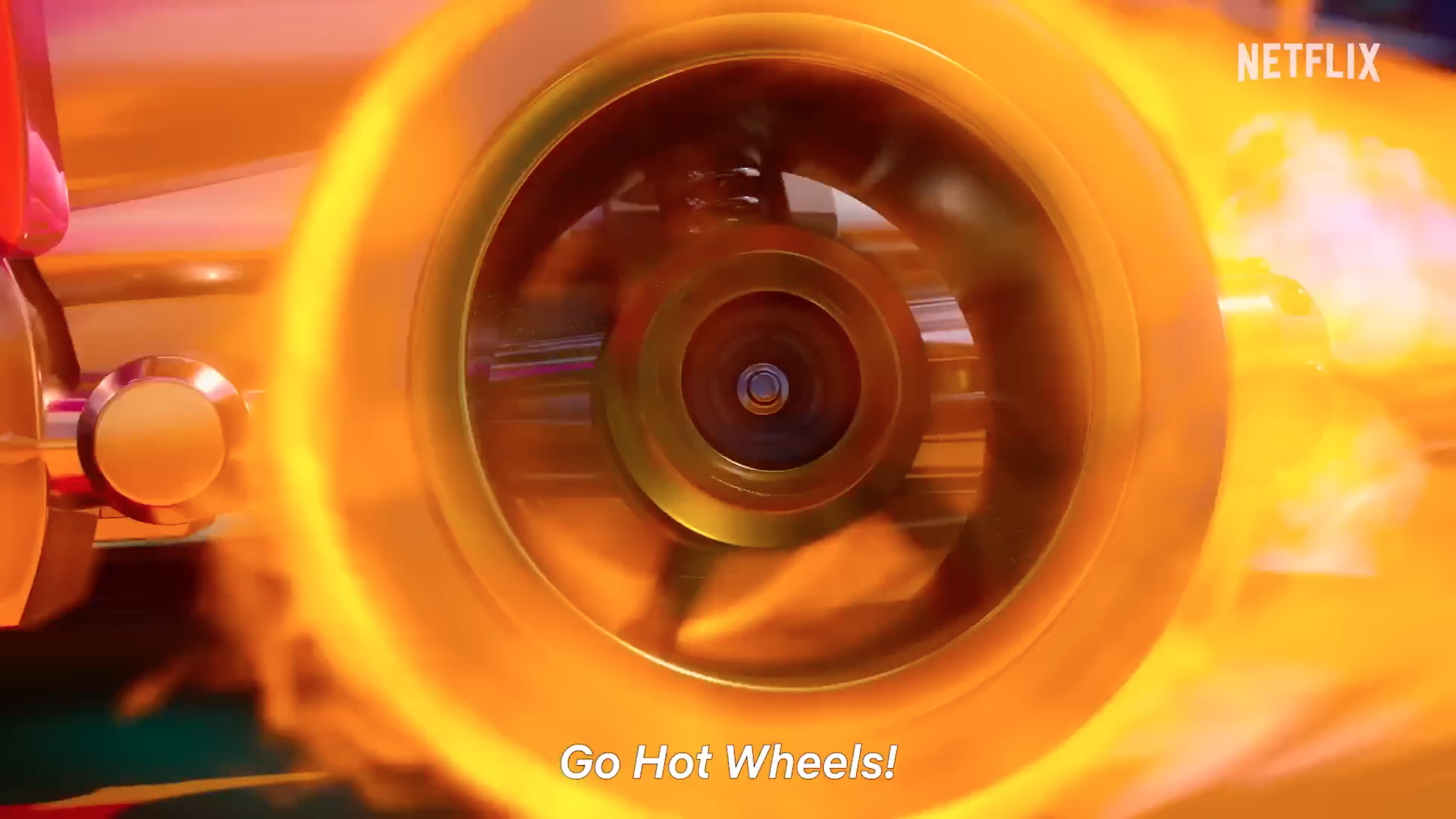hot wheels flaming tire