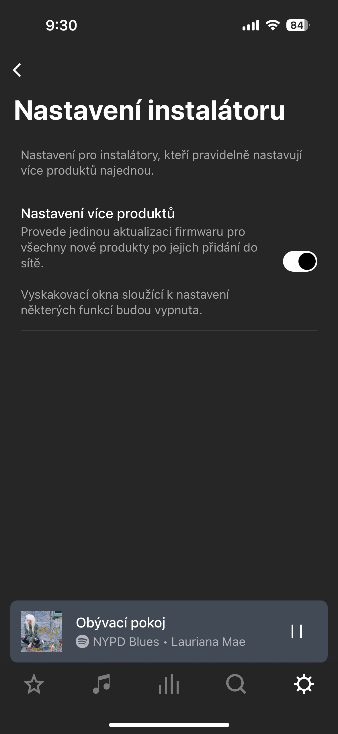 installer settings menu