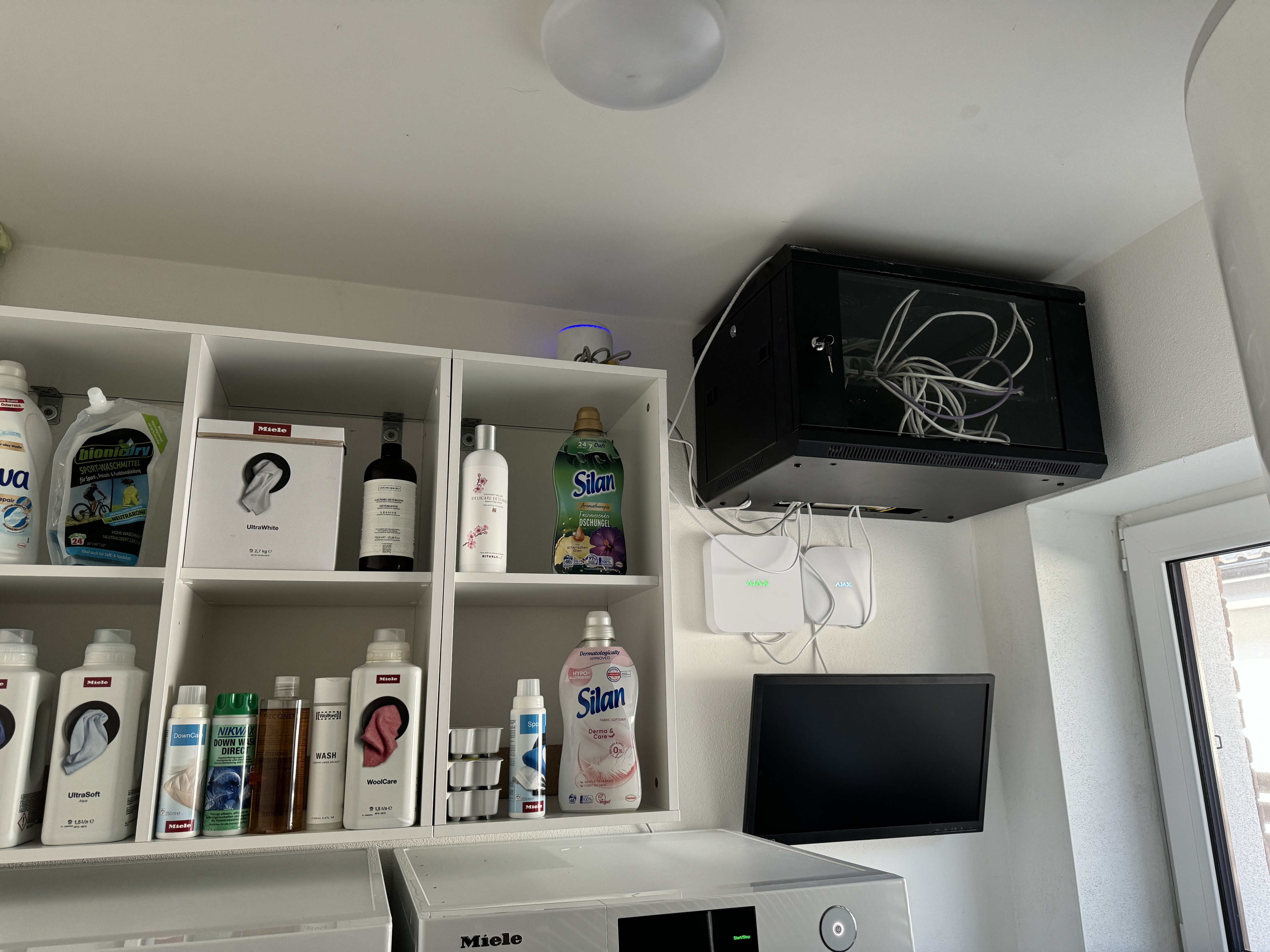 laundry room shelves