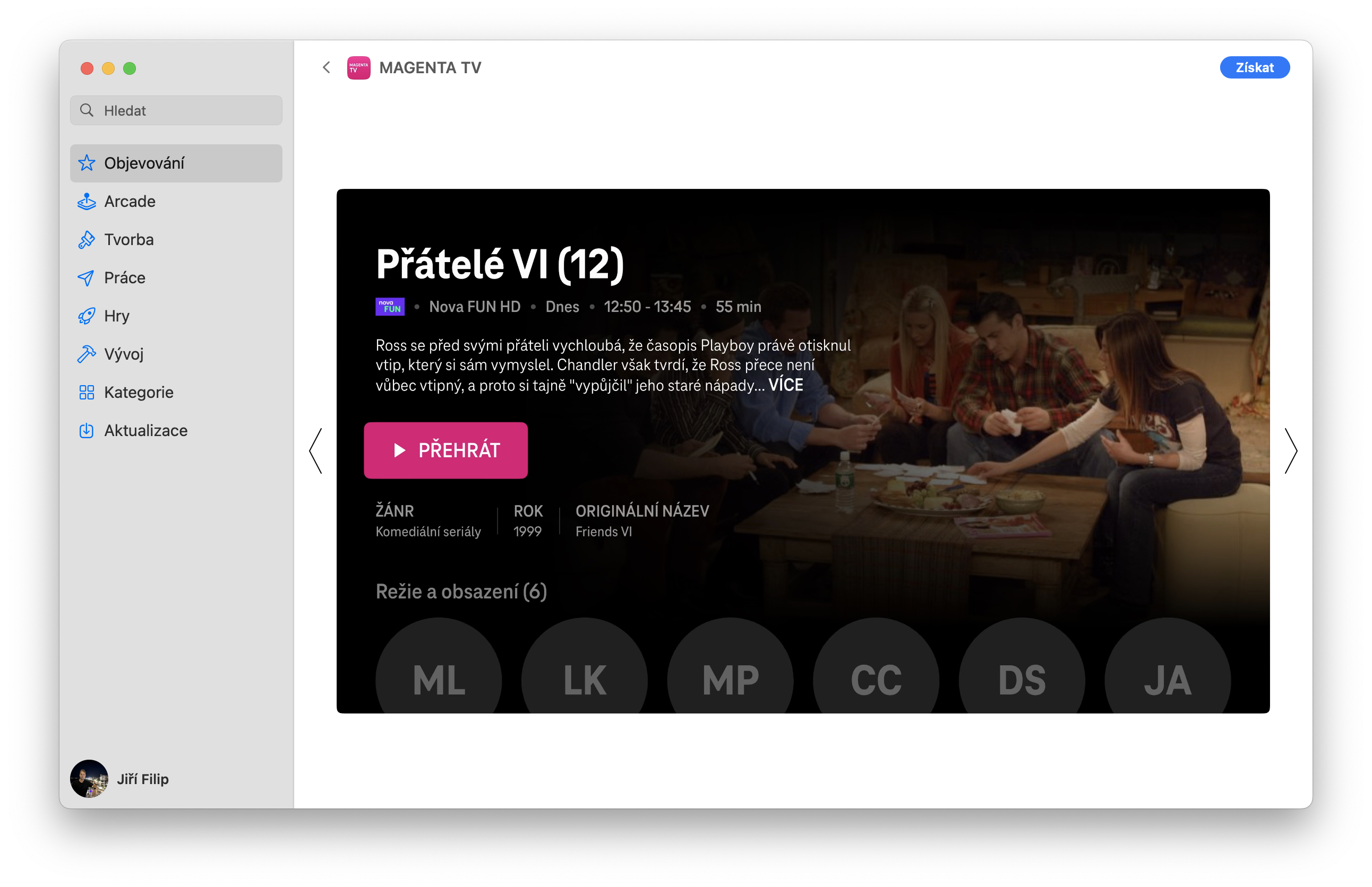 magenta tv show selection