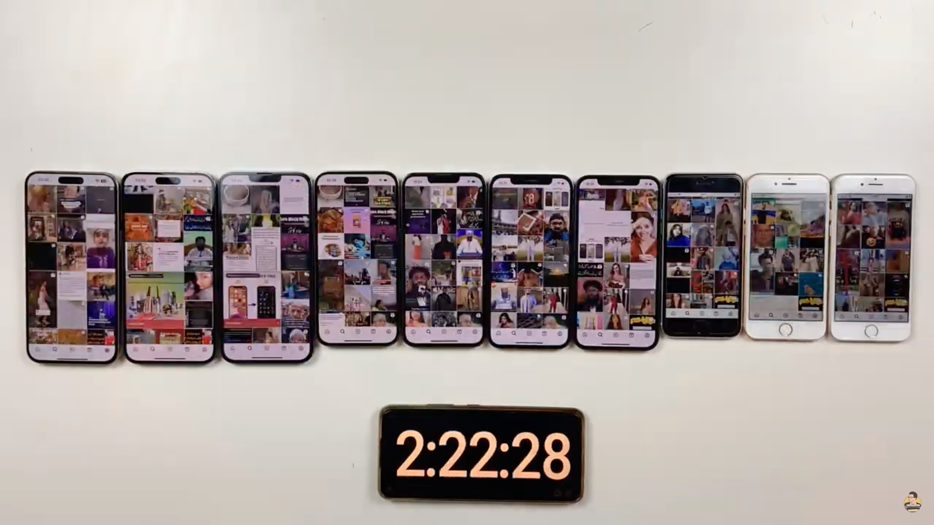 multiple smartphones on table