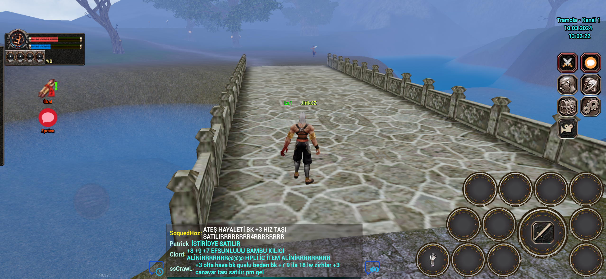 online game character bridge