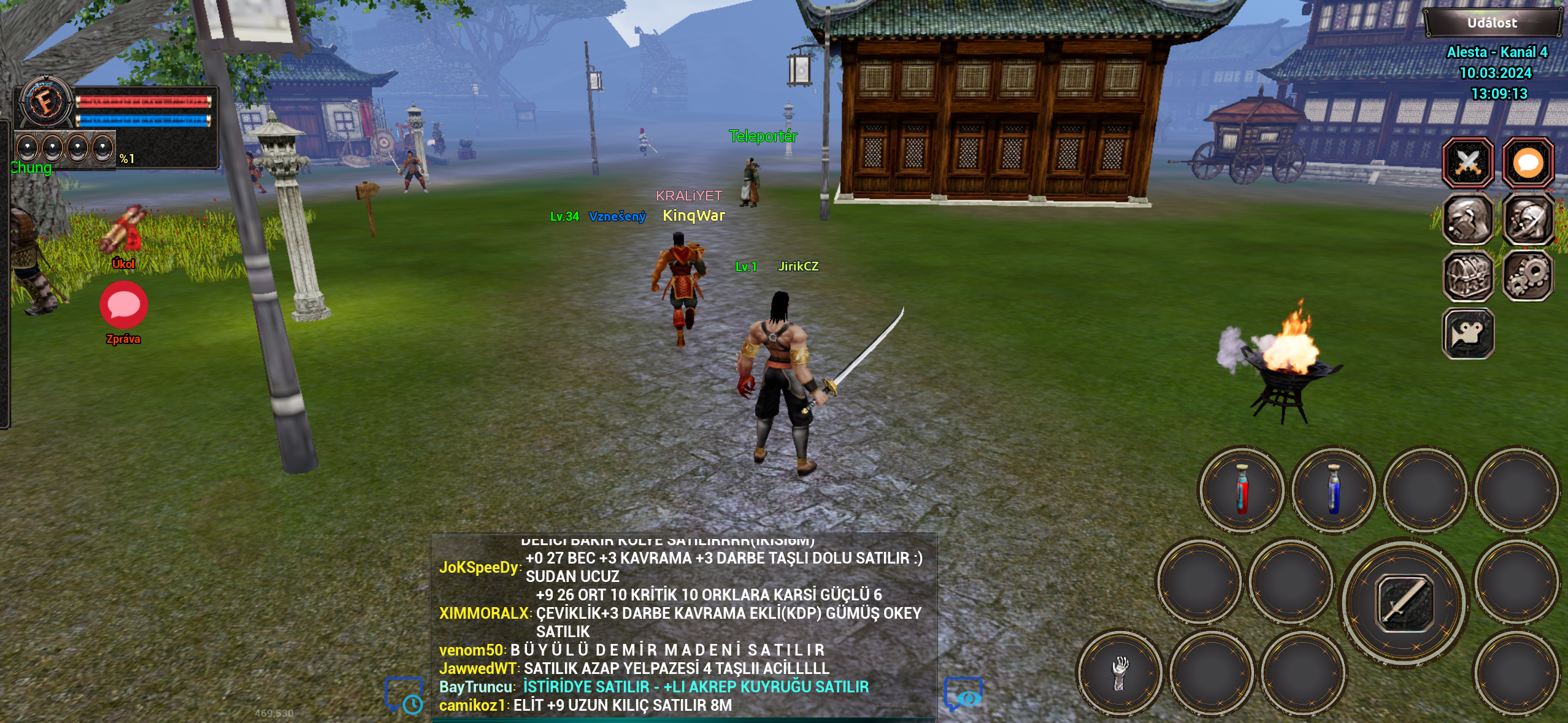 online rpg gameplay scene