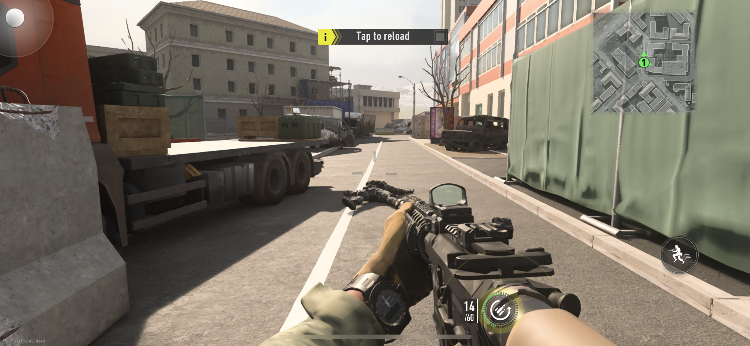 reloading weapon in training