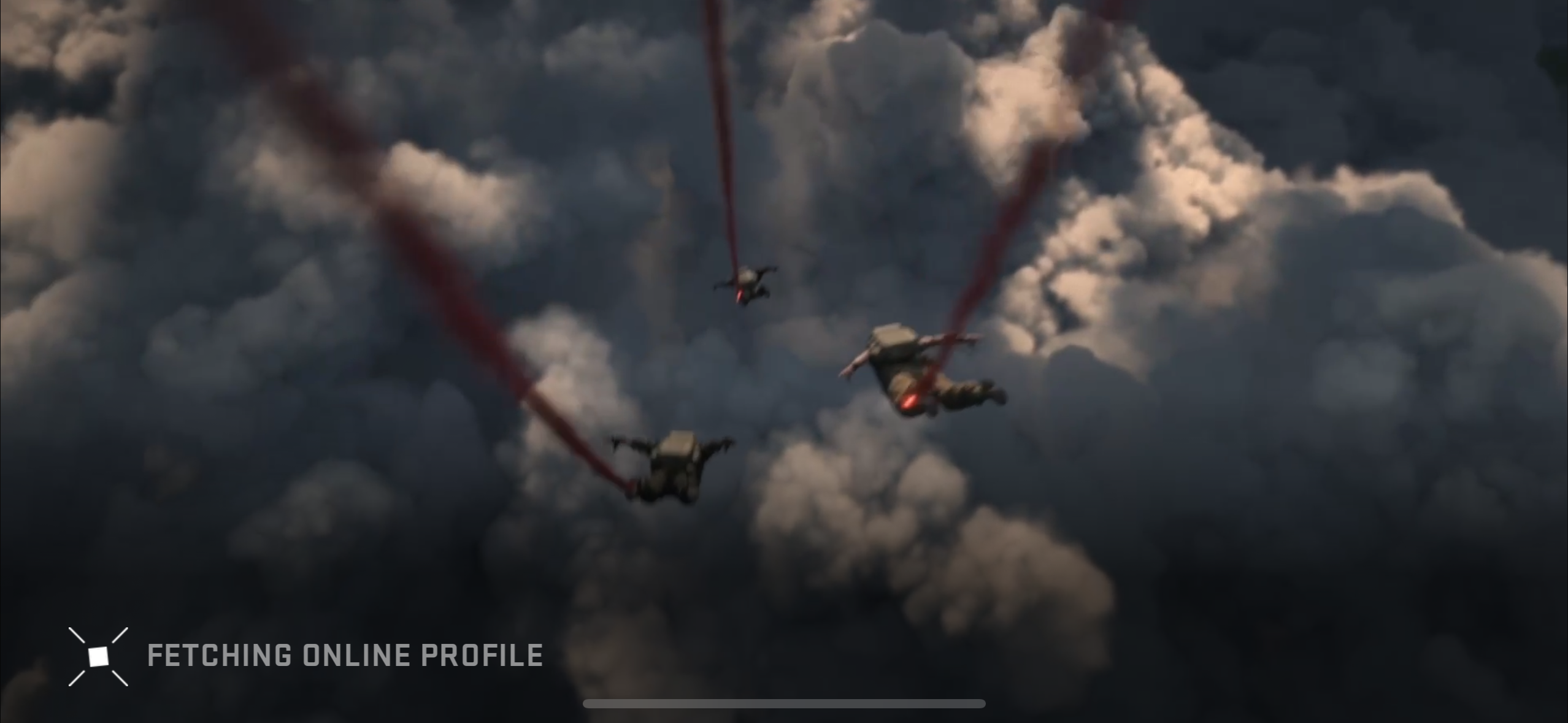 skydiving through clouds