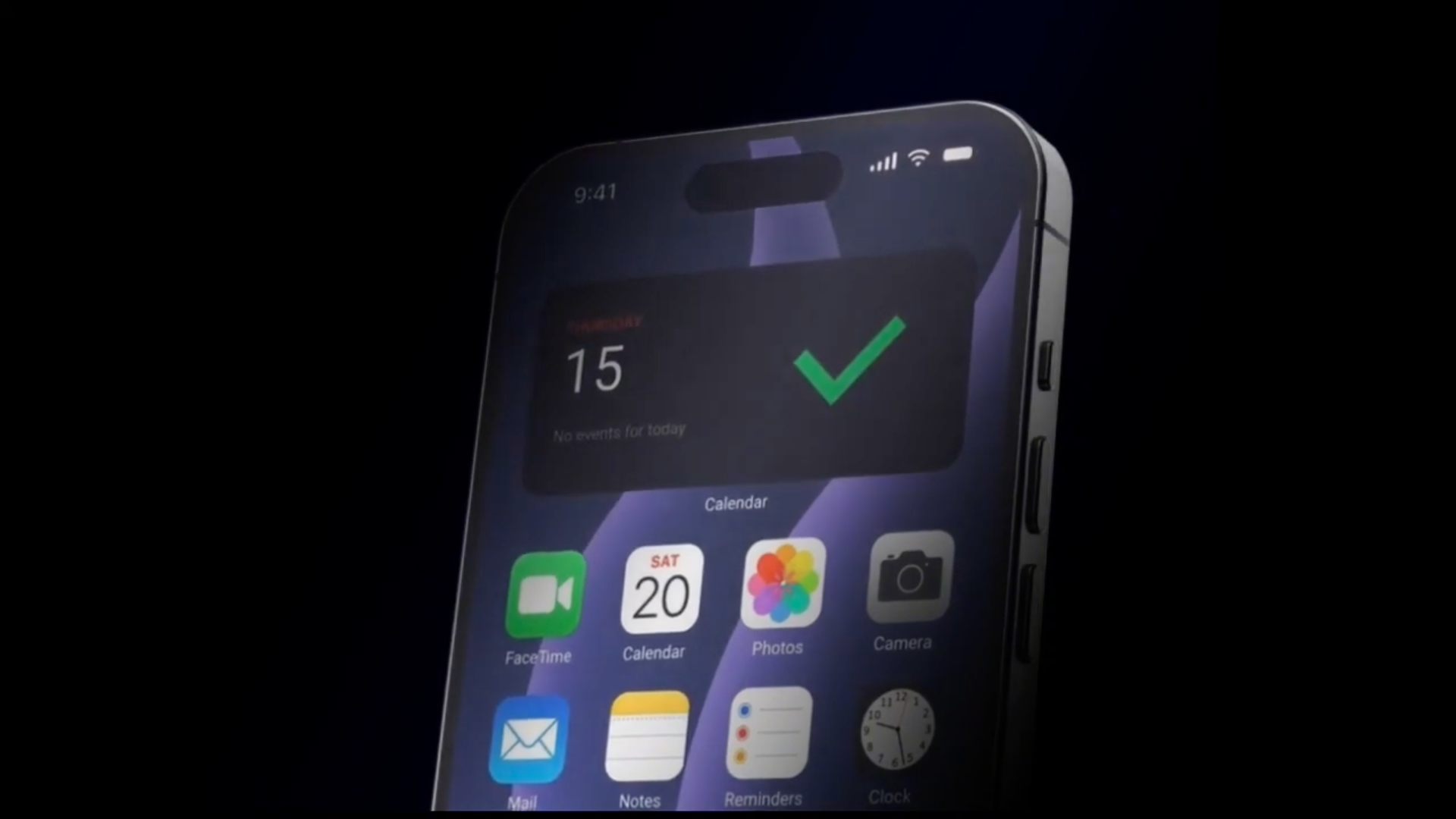 smartphone calendar check