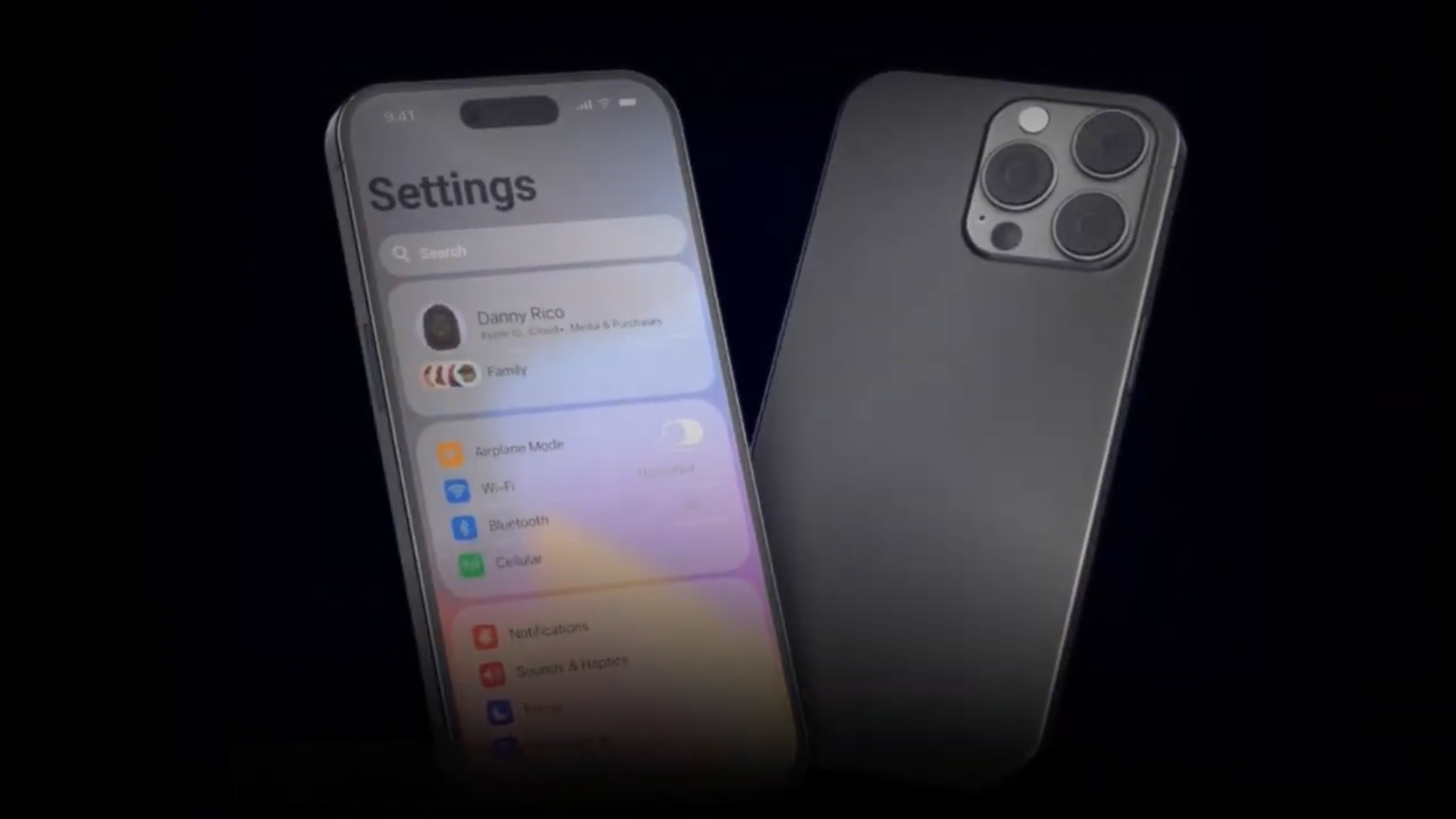 smartphone settings display