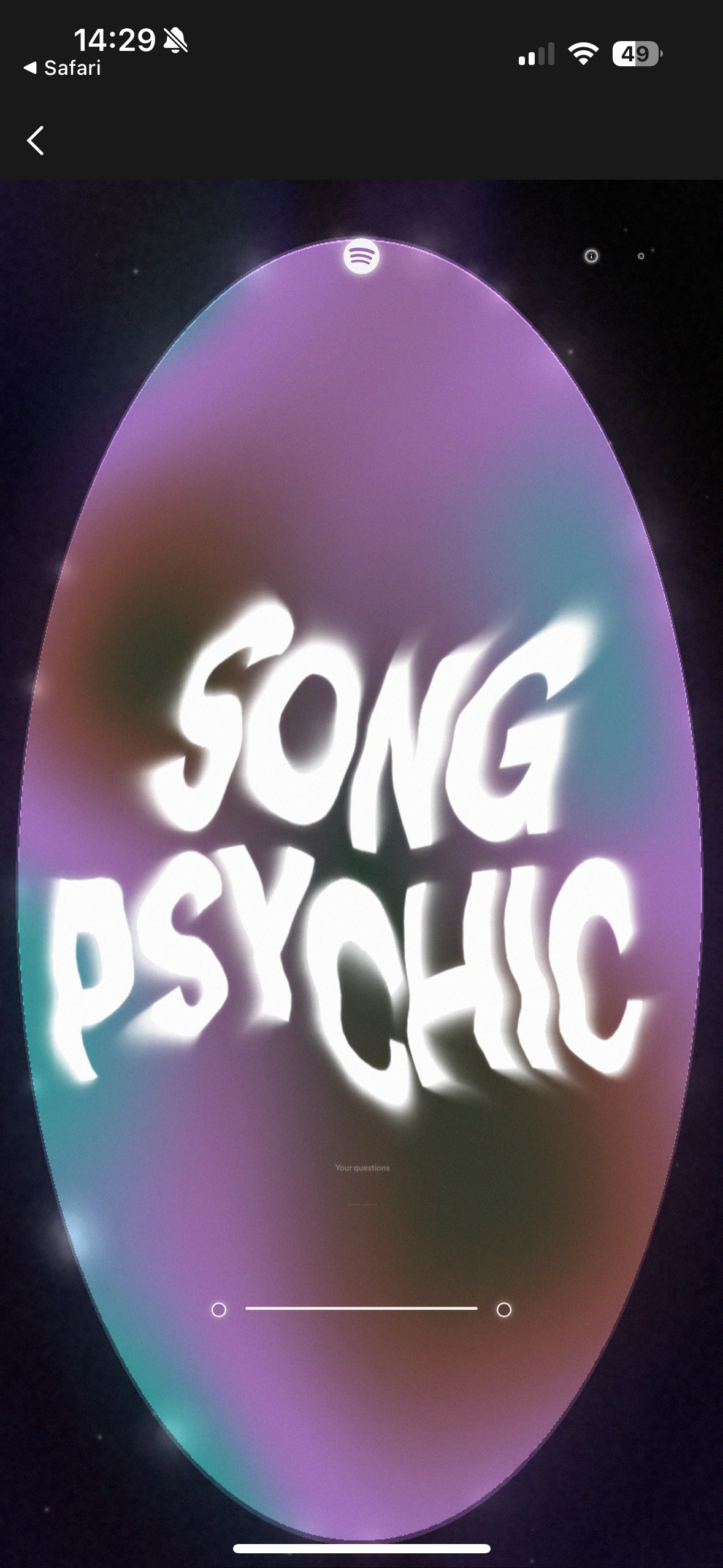 song psychic colorful graphic