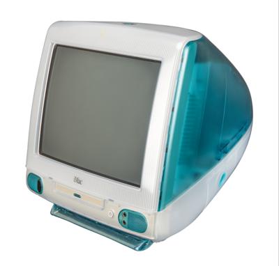 teal imac g3 front view
