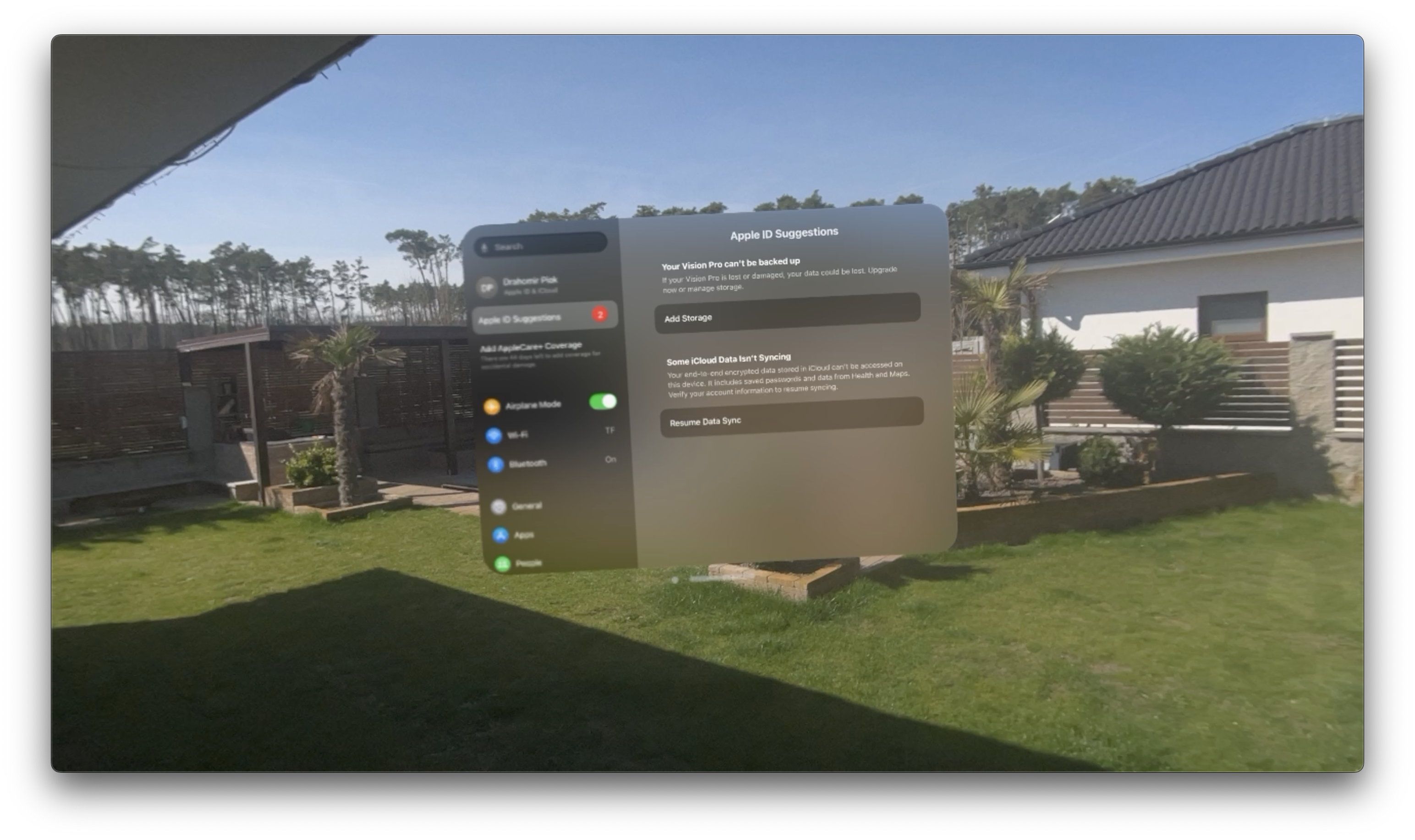 virtual screen outdoor view