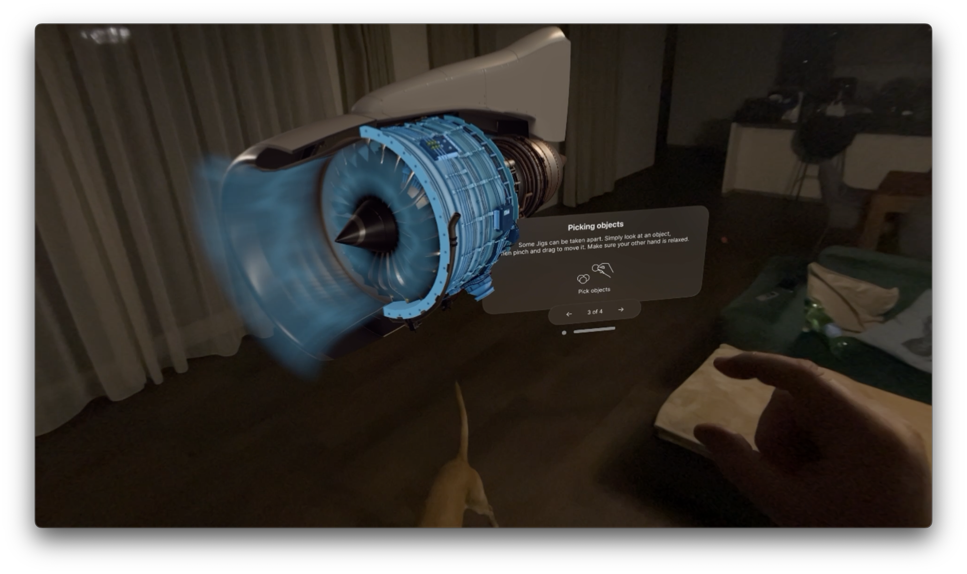 vr engine hologram