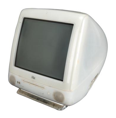 white imac g3 front view