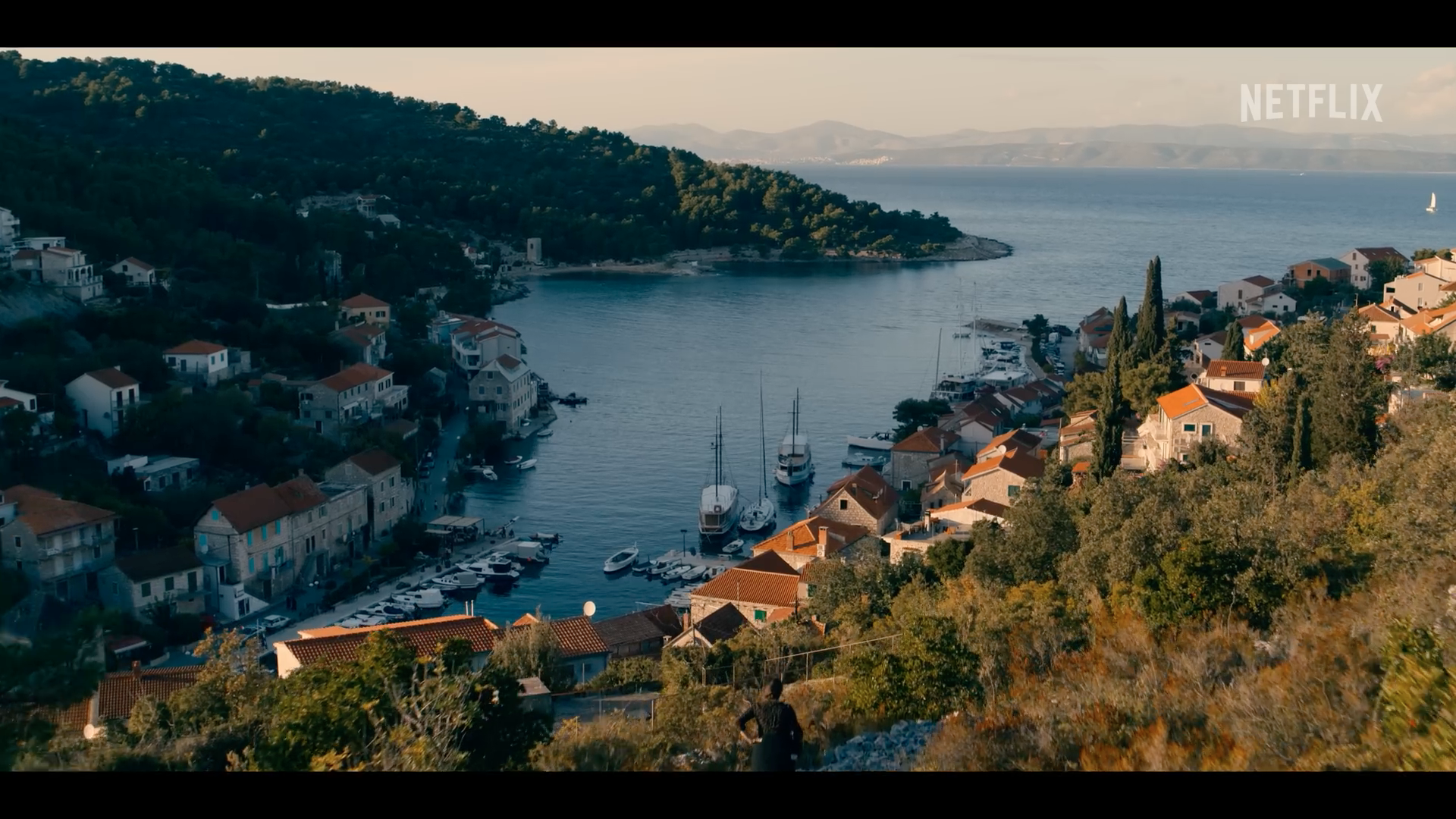 coastal town aerial view coastal town aerial view
