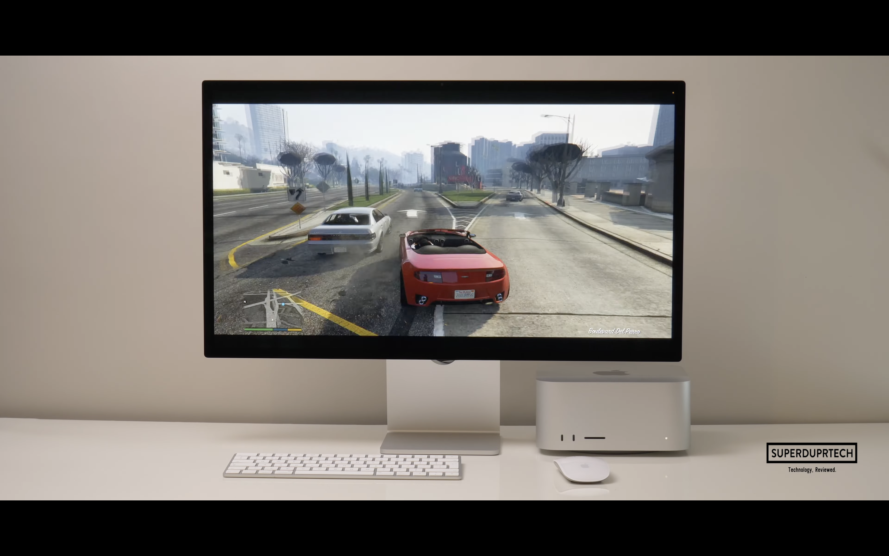 computer monitor racing game