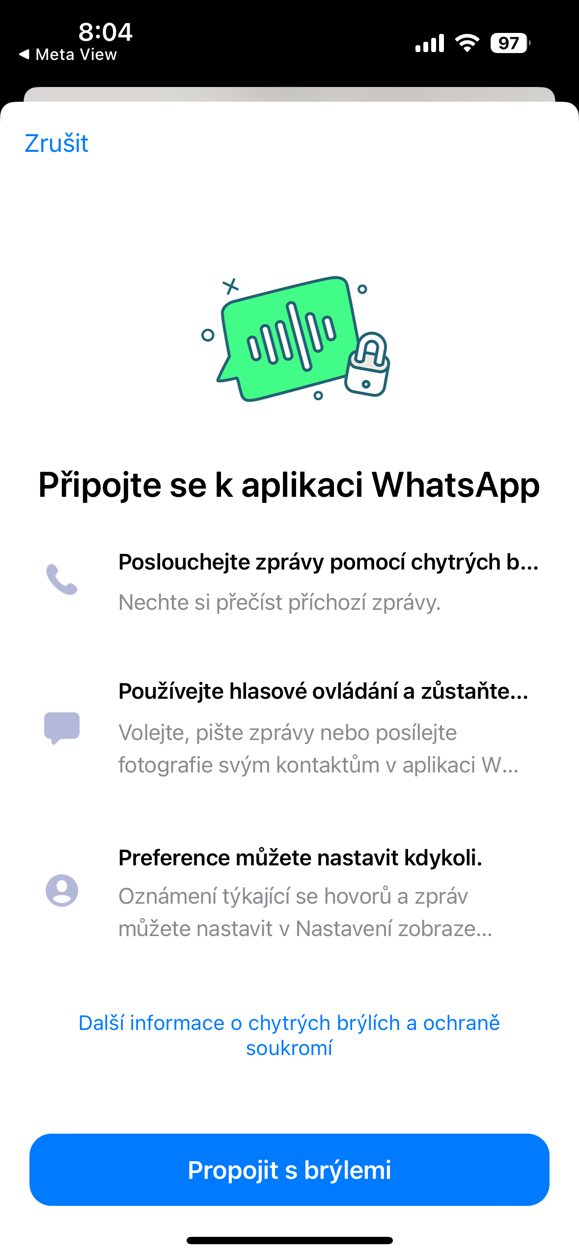 connect whatsapp smart glasses