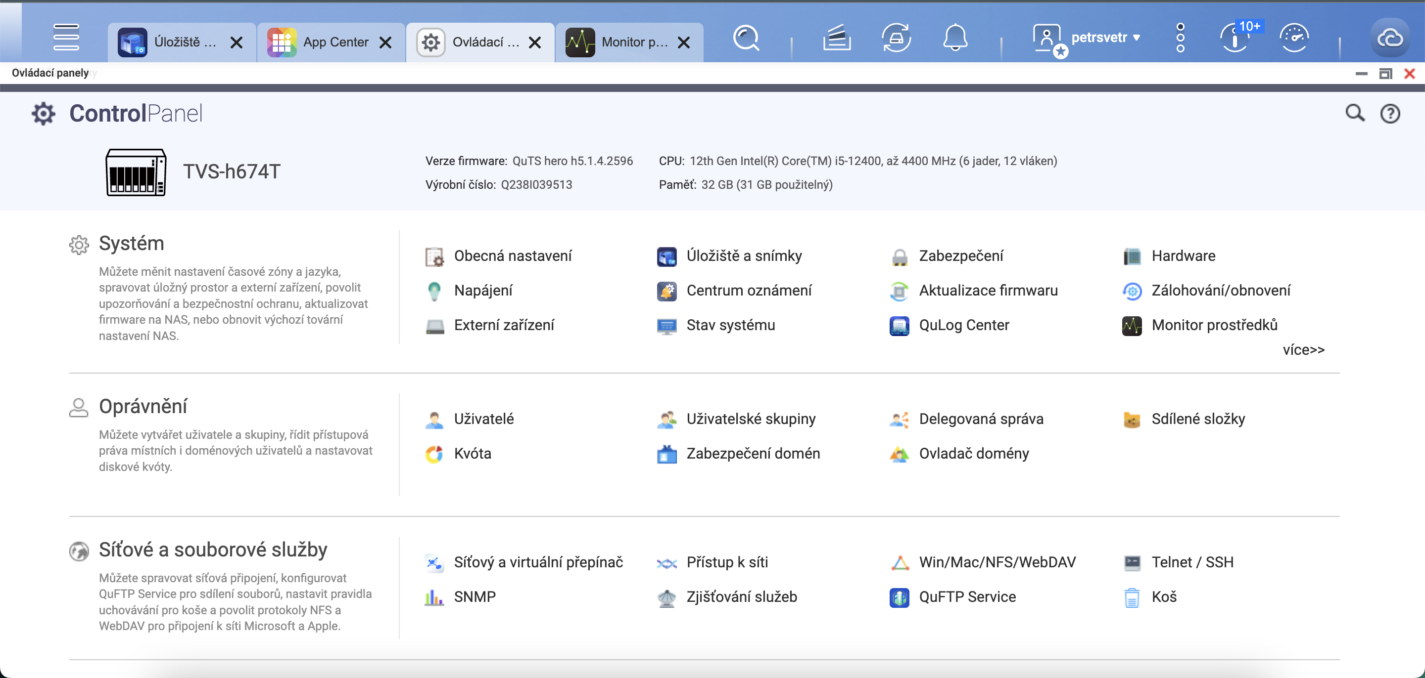 control panel settings