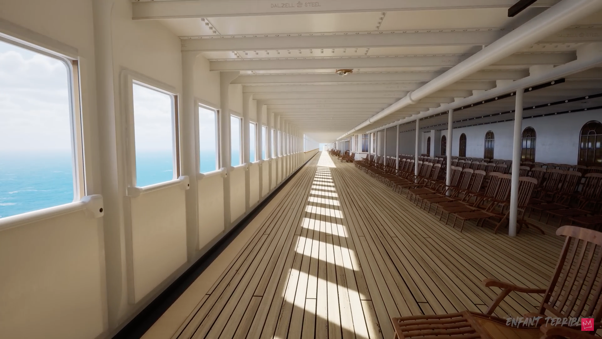 empty ship deck