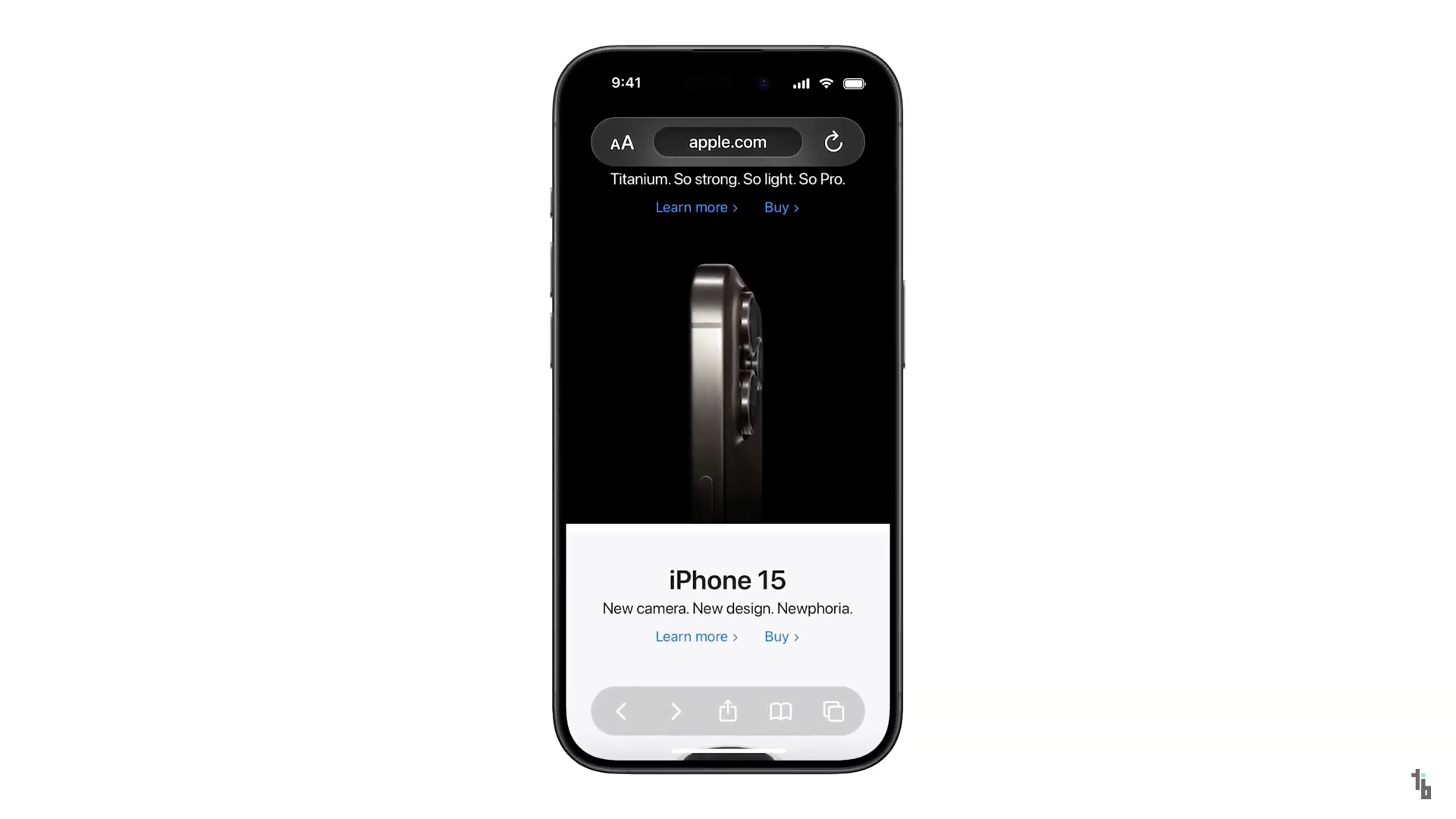 iphone 15 webpage