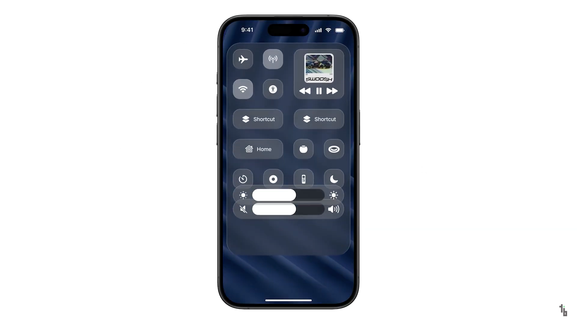 iphone control center interface
