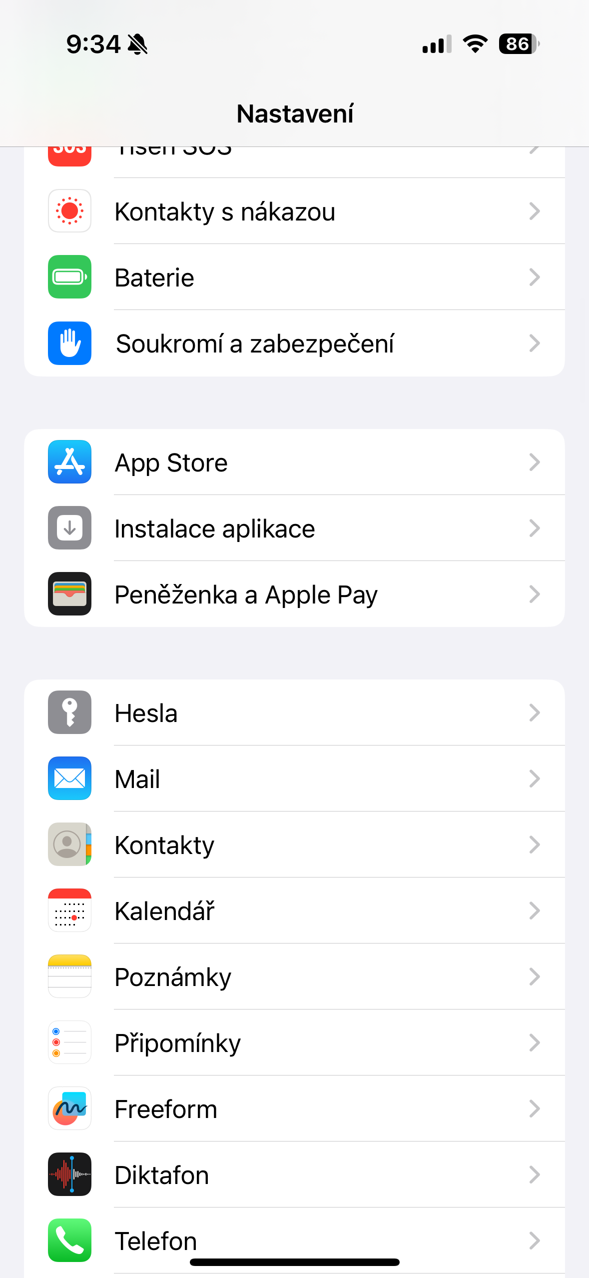 iphone settings app store
