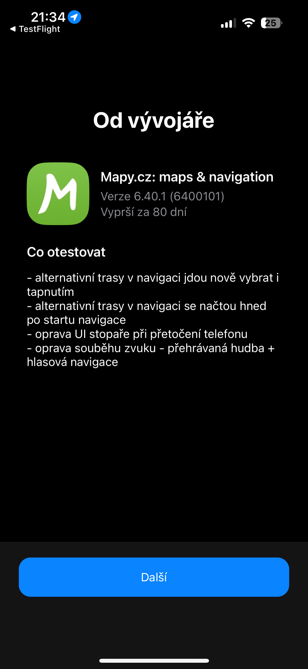 mapy cz app developer info