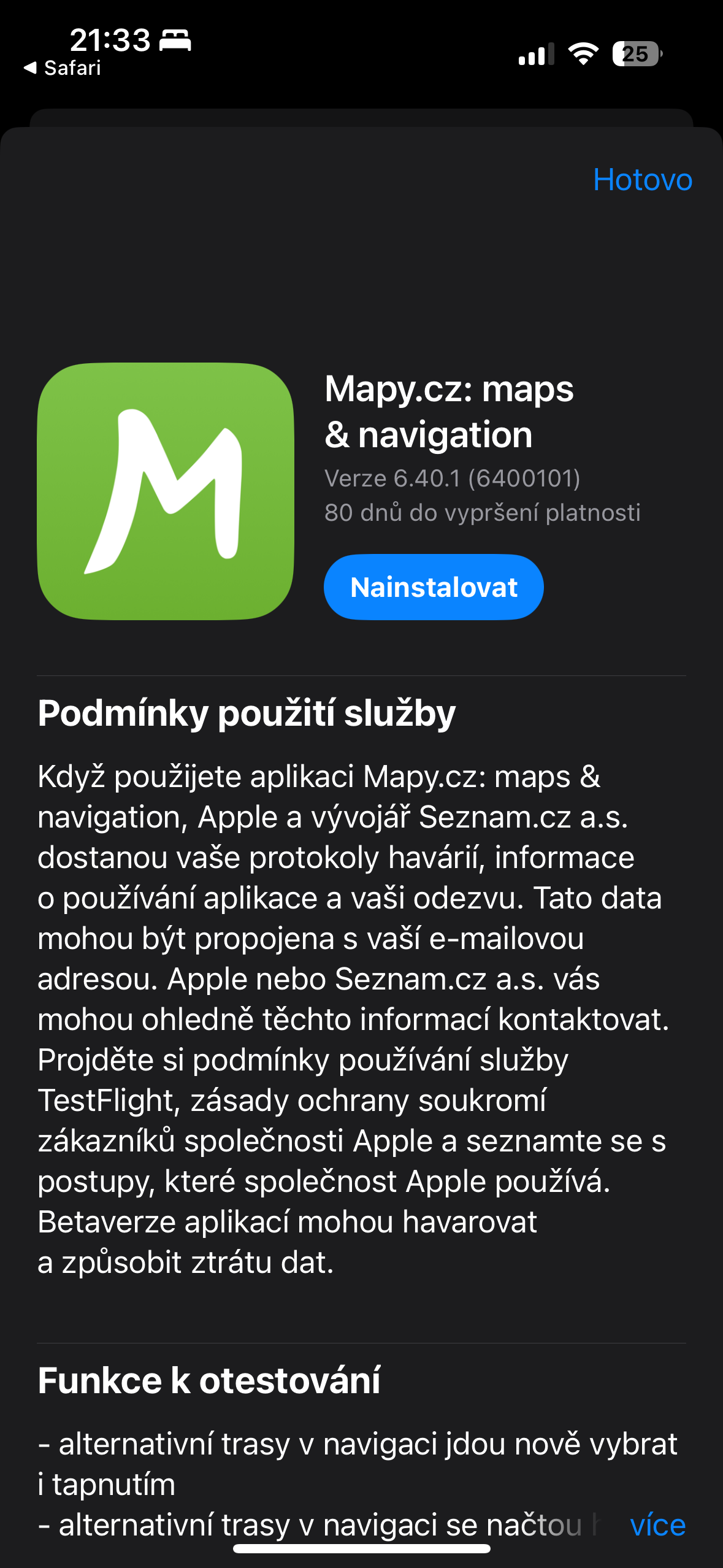 mapy cz app installation
