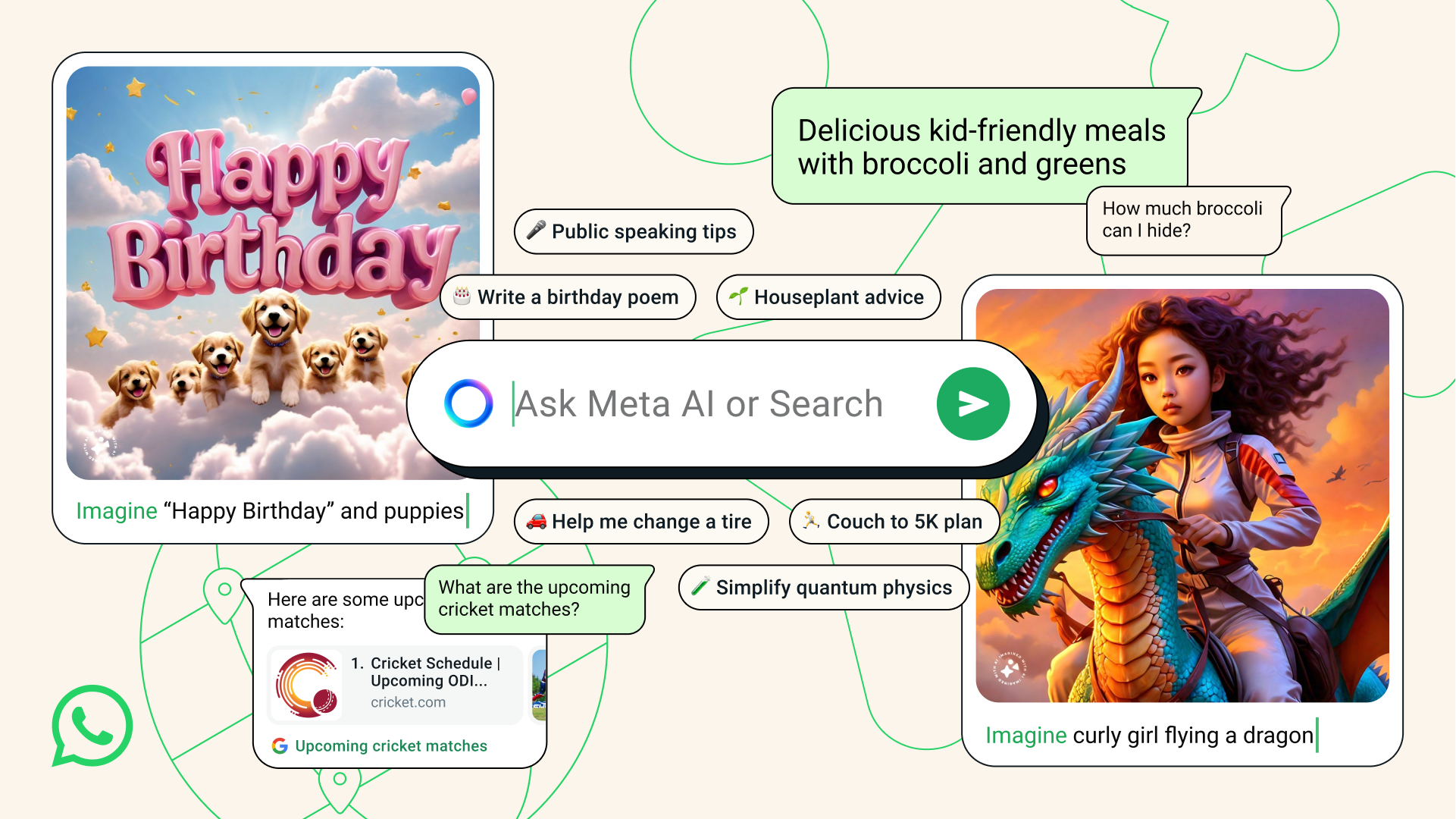 meta ai search interface