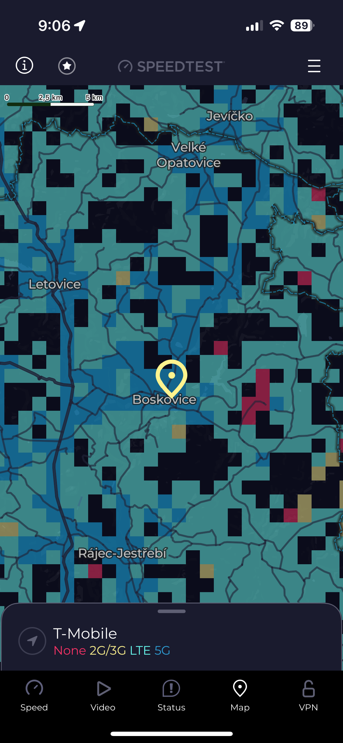 network coverage map
