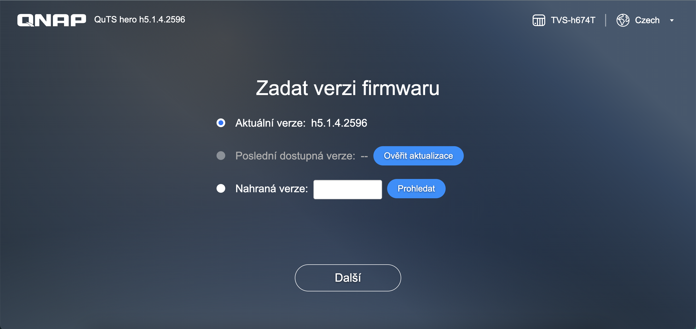 qnap firmware version