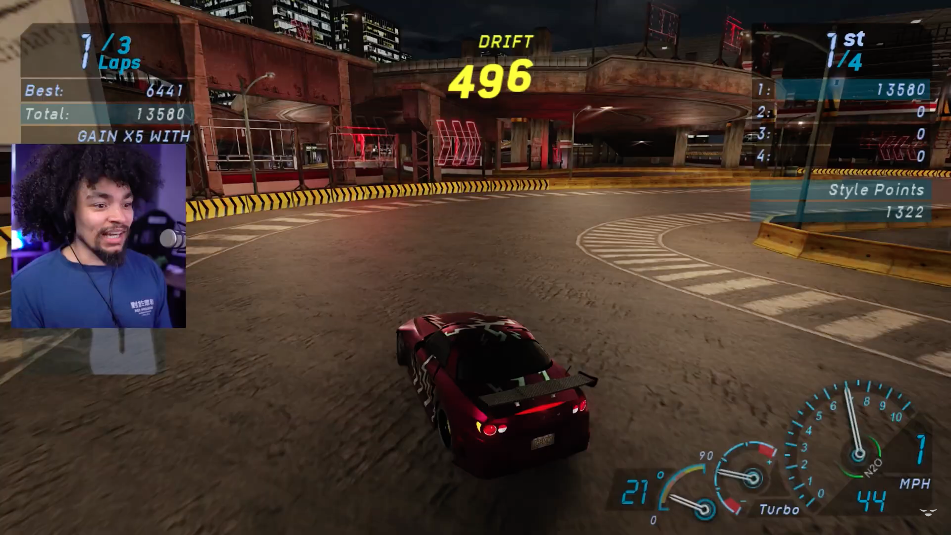 racing game drift score
