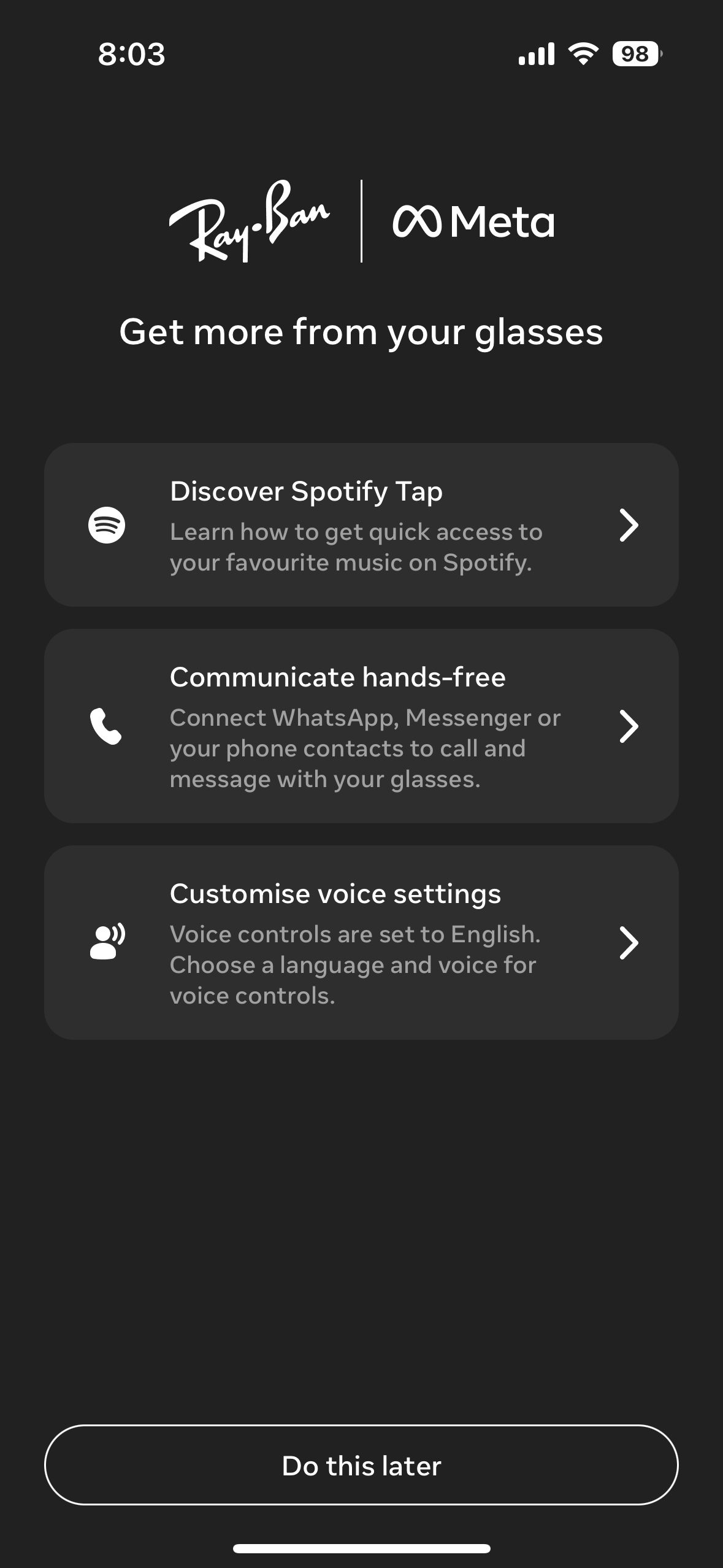 ray ban meta glasses features