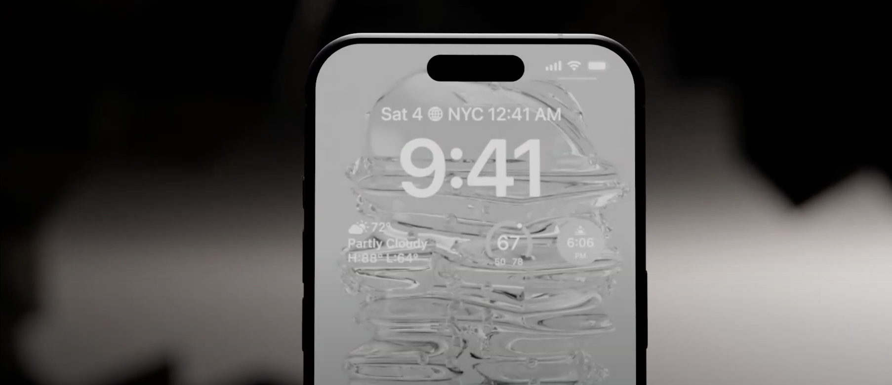 smartphone lockscreen time