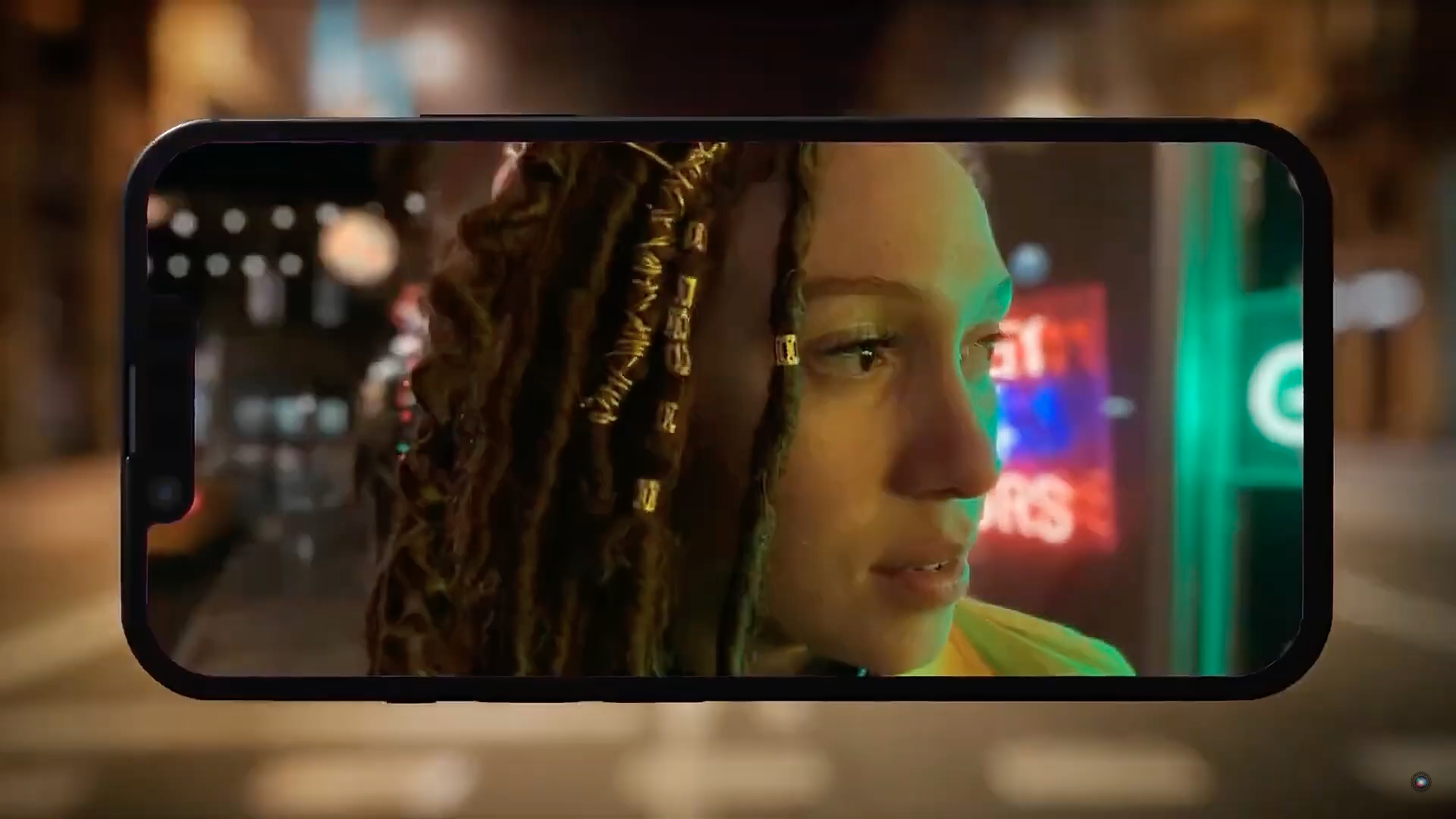 smartphone night mode display