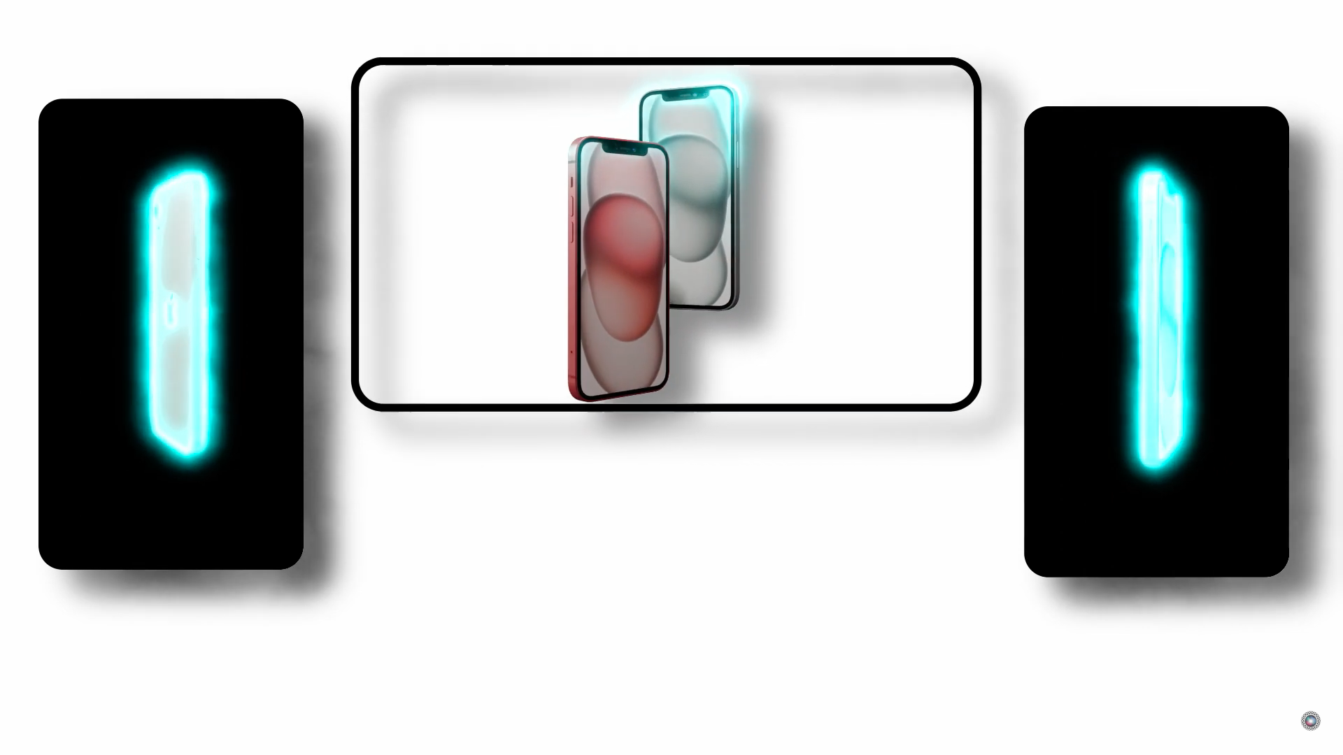 smartphones with neon lights