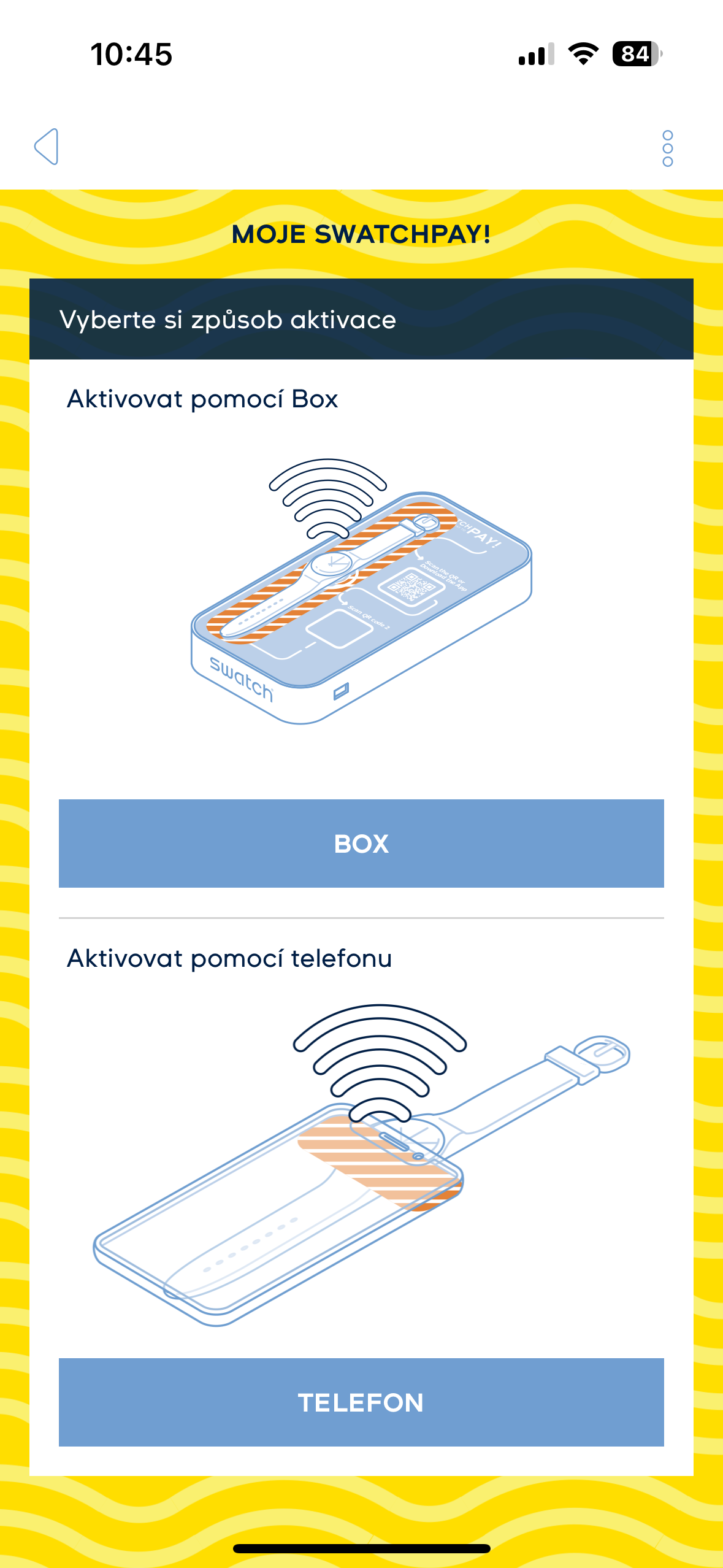 swatchpay activation method