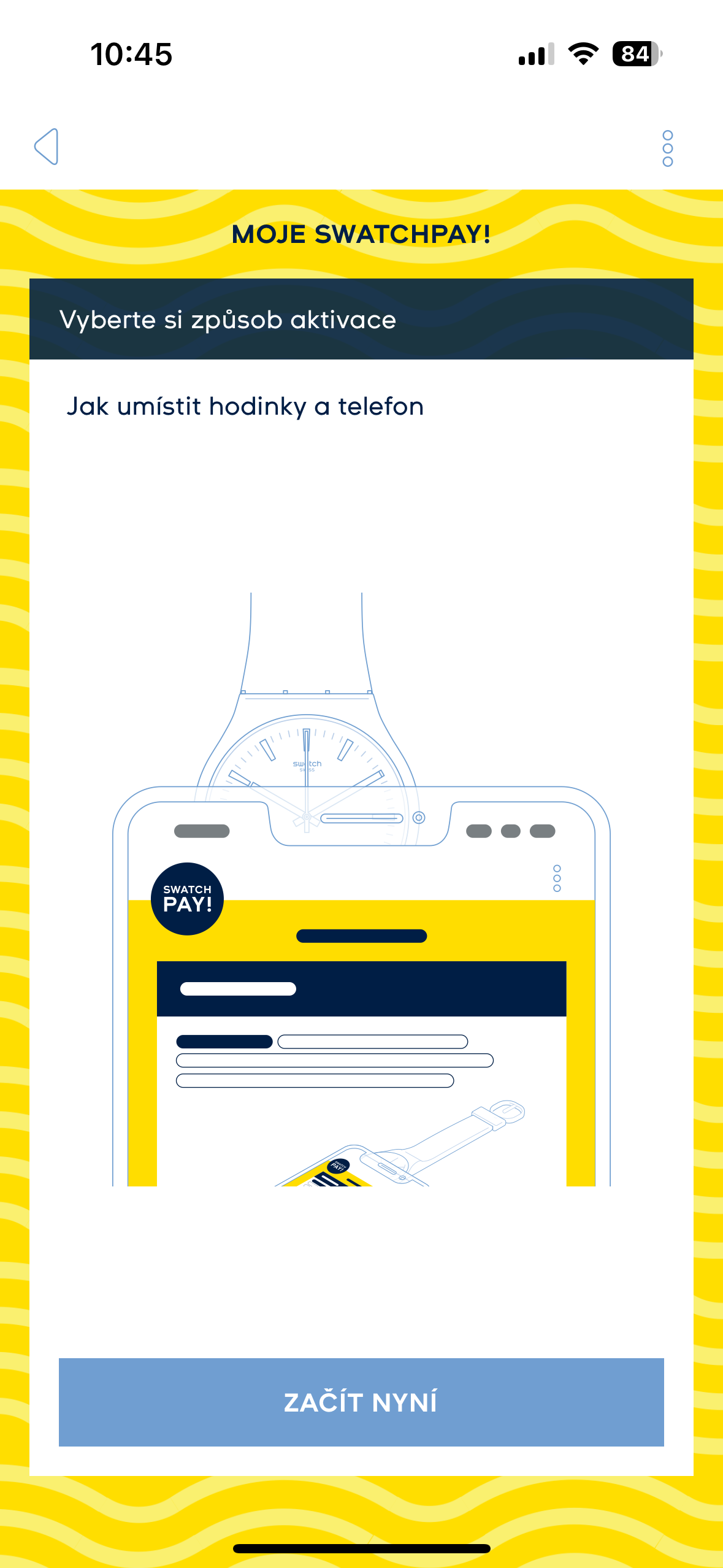 swatchpay watch phone setup