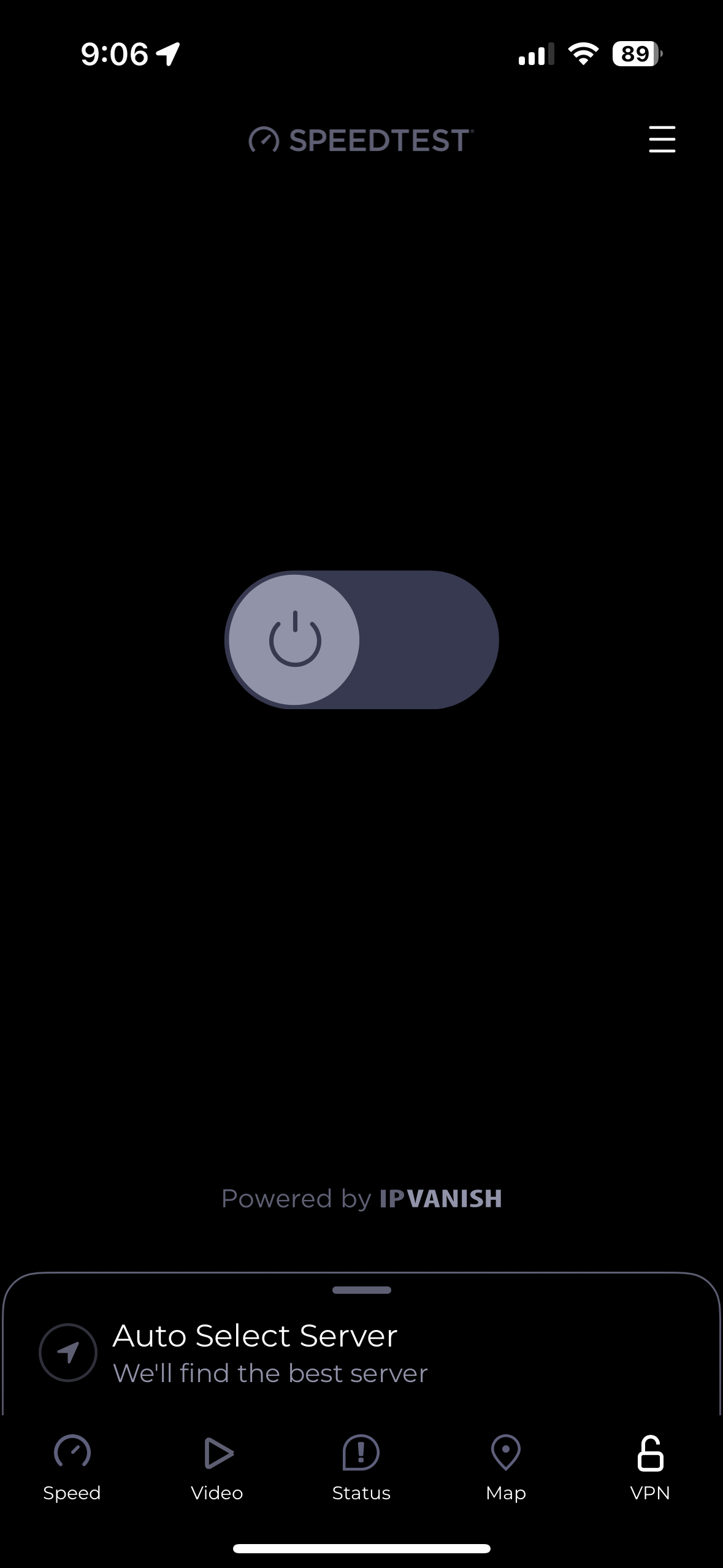 vpn toggle interface