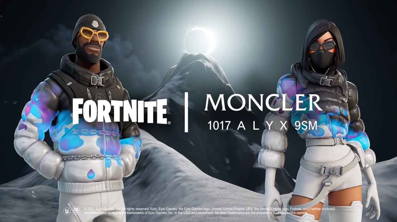 Moncler Arrives in Fortnite YT screen