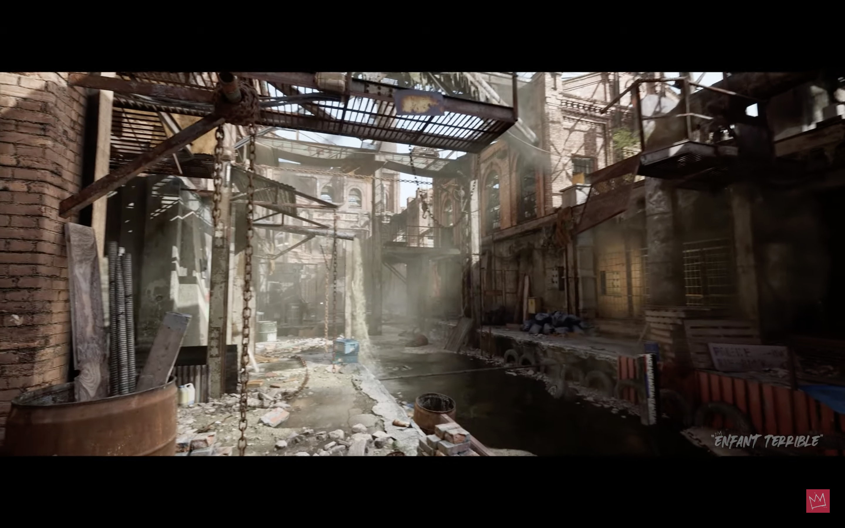 abandoned industrial interior