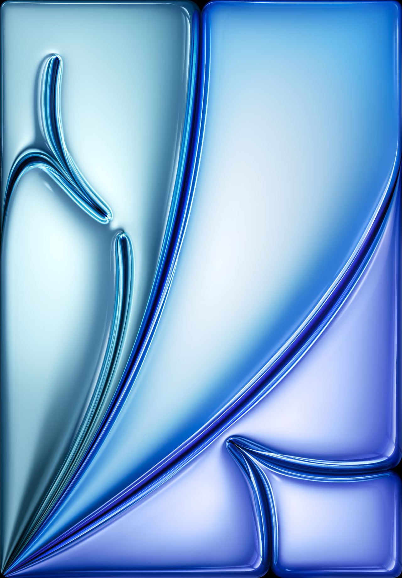 abstract metallic design blue
