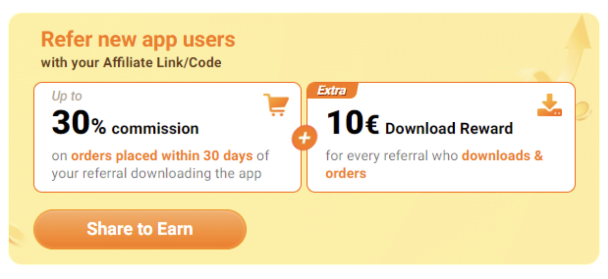 affiliate program commission reward