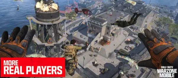 battle royale game parachuting