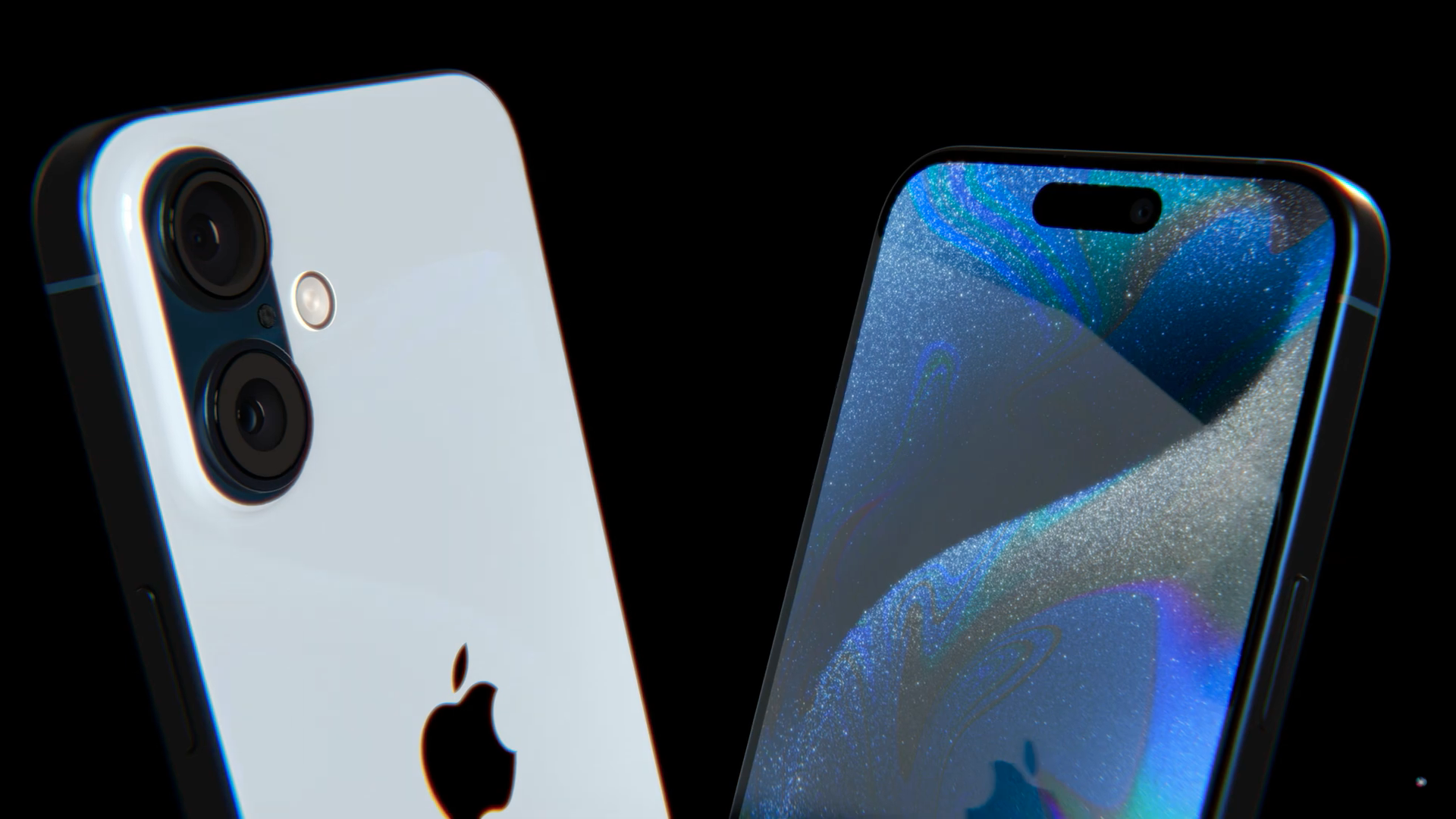 blue iphone dual camera display