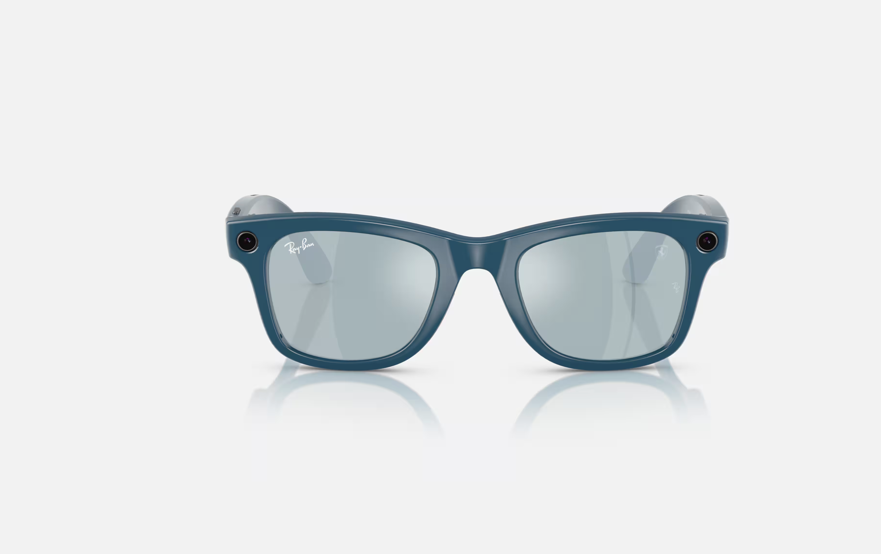 blue sunglasses straight view