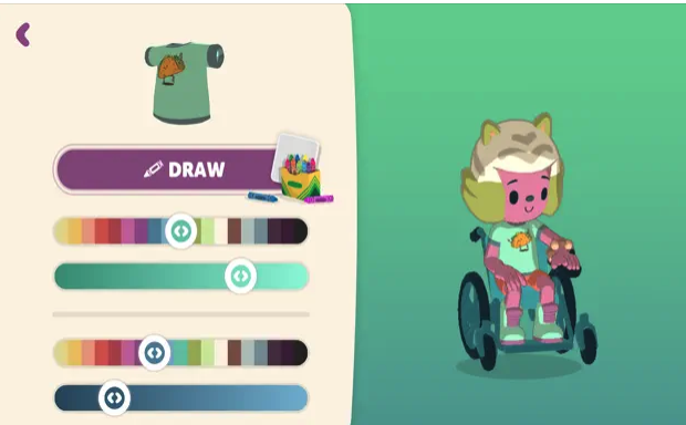 character customization in wheelchair