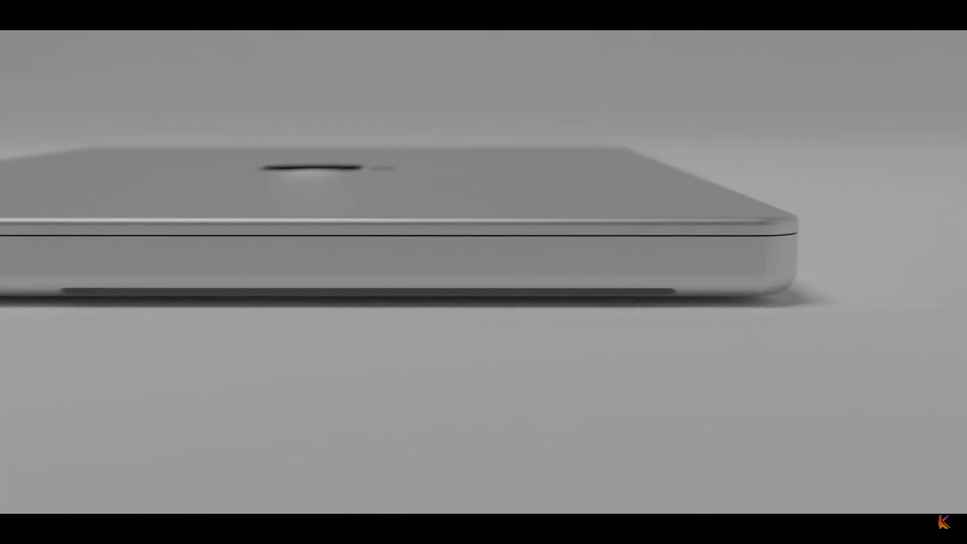closed laptop side profile