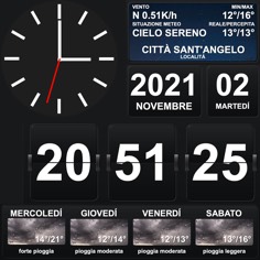 digital clock weather display
